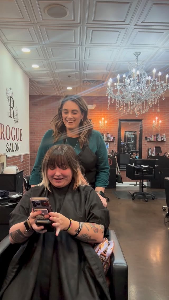Manicure and nail work at Rogue Salon, Oceanport NJ
